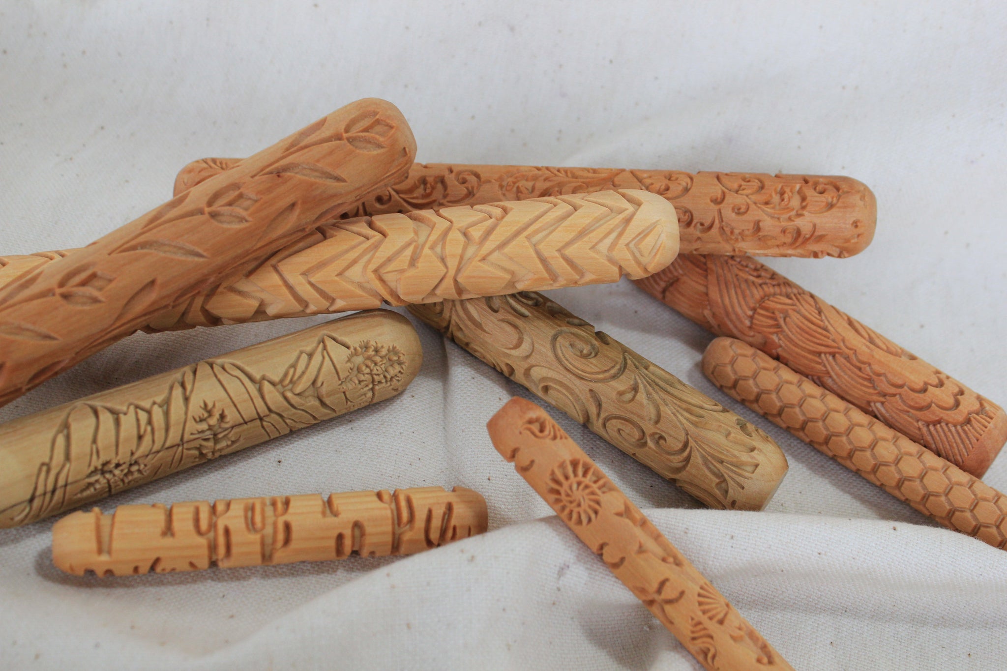 Stamps & Wooden Rollers