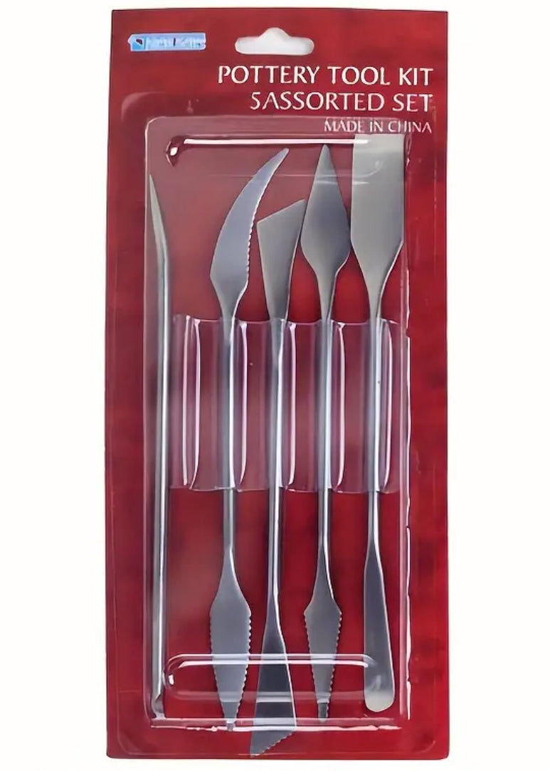 Pottery tool kit 5 assorted set