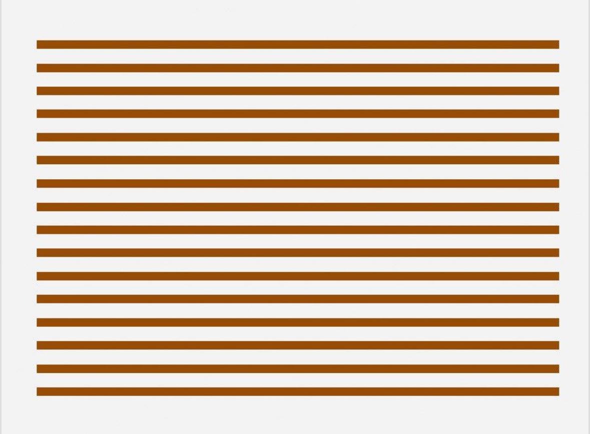 Gold stripes overglaze decal 4mm