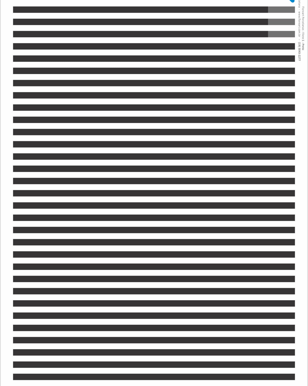 Black stripes 01 overglaze decal