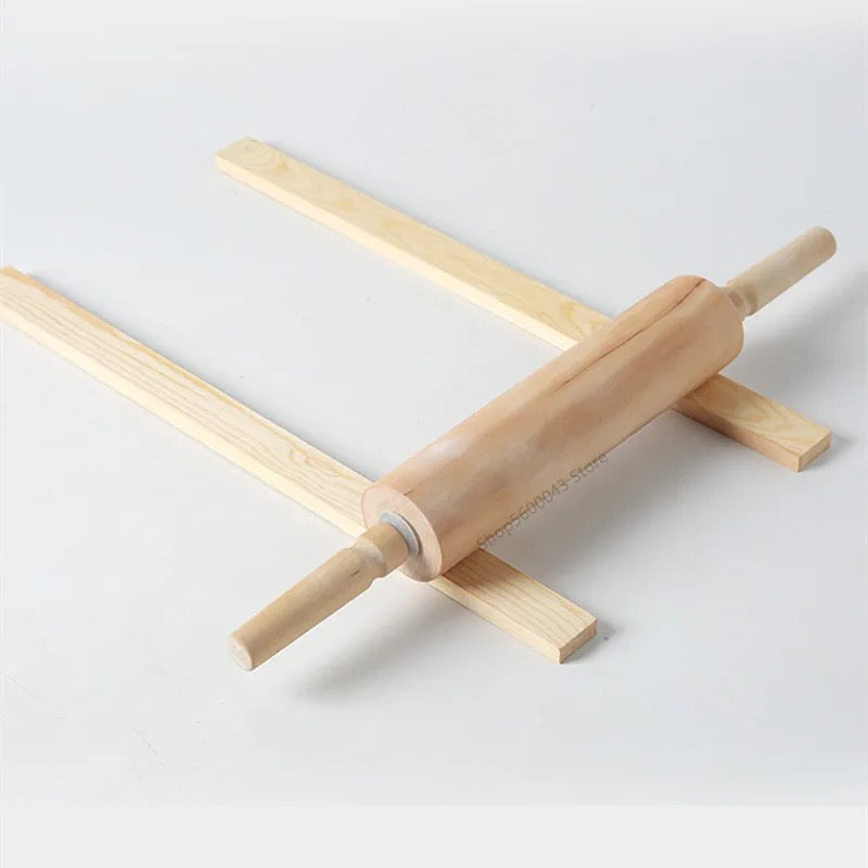 Wood Clay ruler 2pcs set