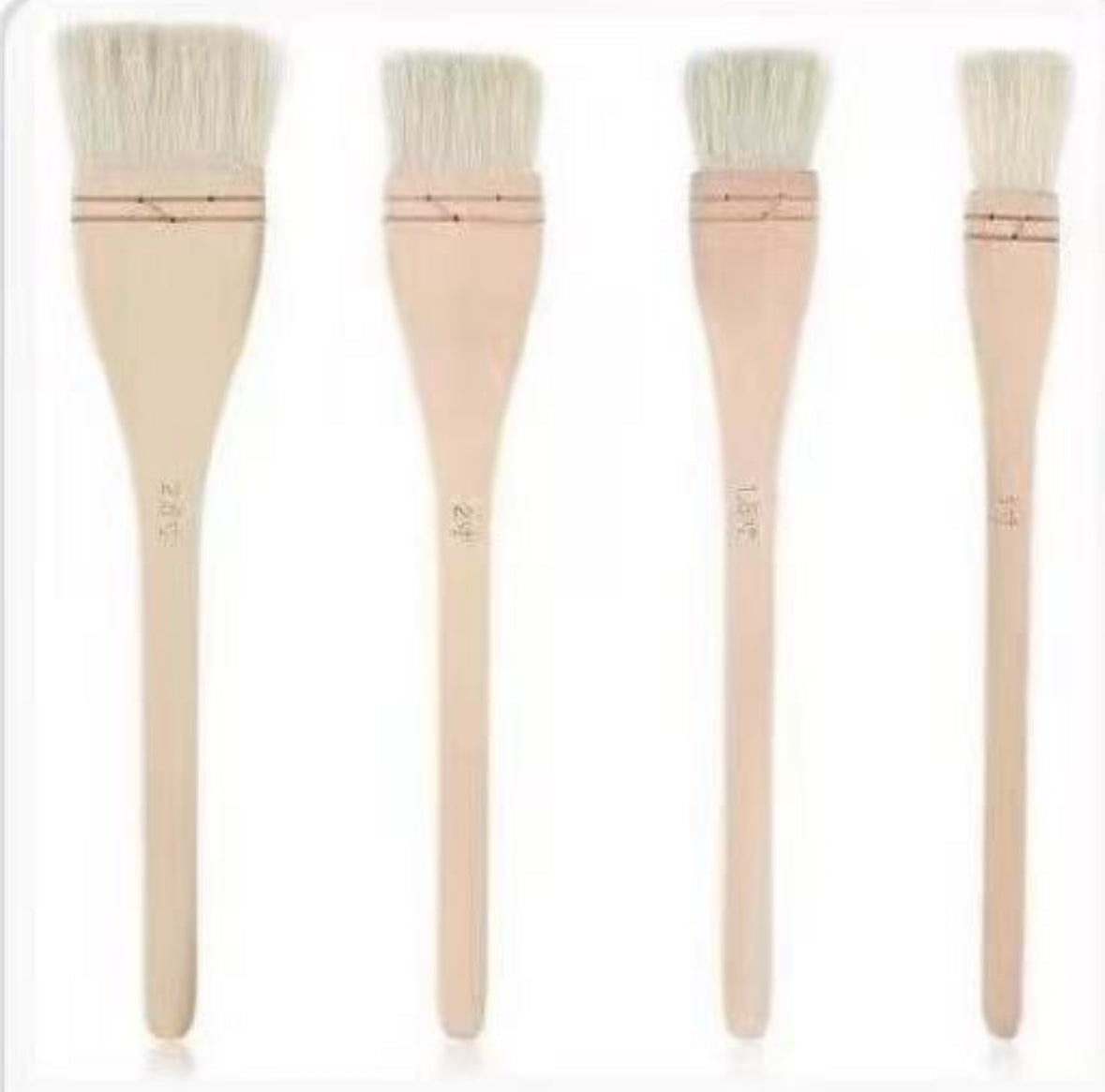 Ceramic Glaze Brushes Set of 4