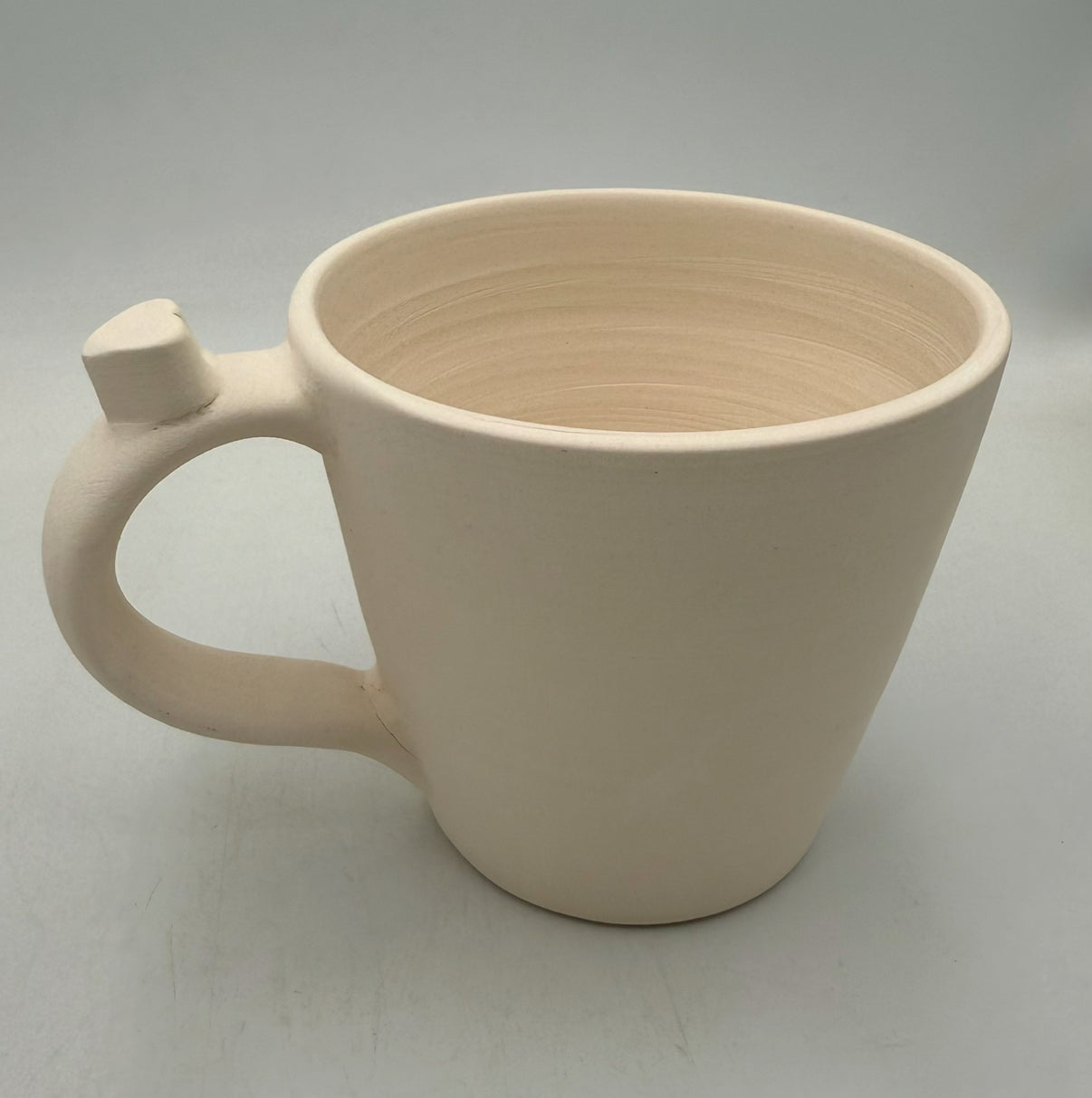 Mug with heart handle Earthenware Bisque