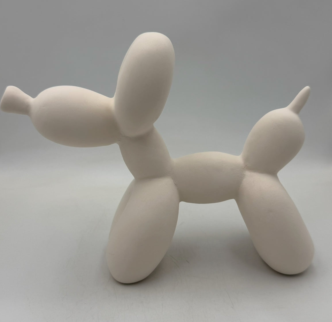 Ballon Dog Earthenware Bisque
