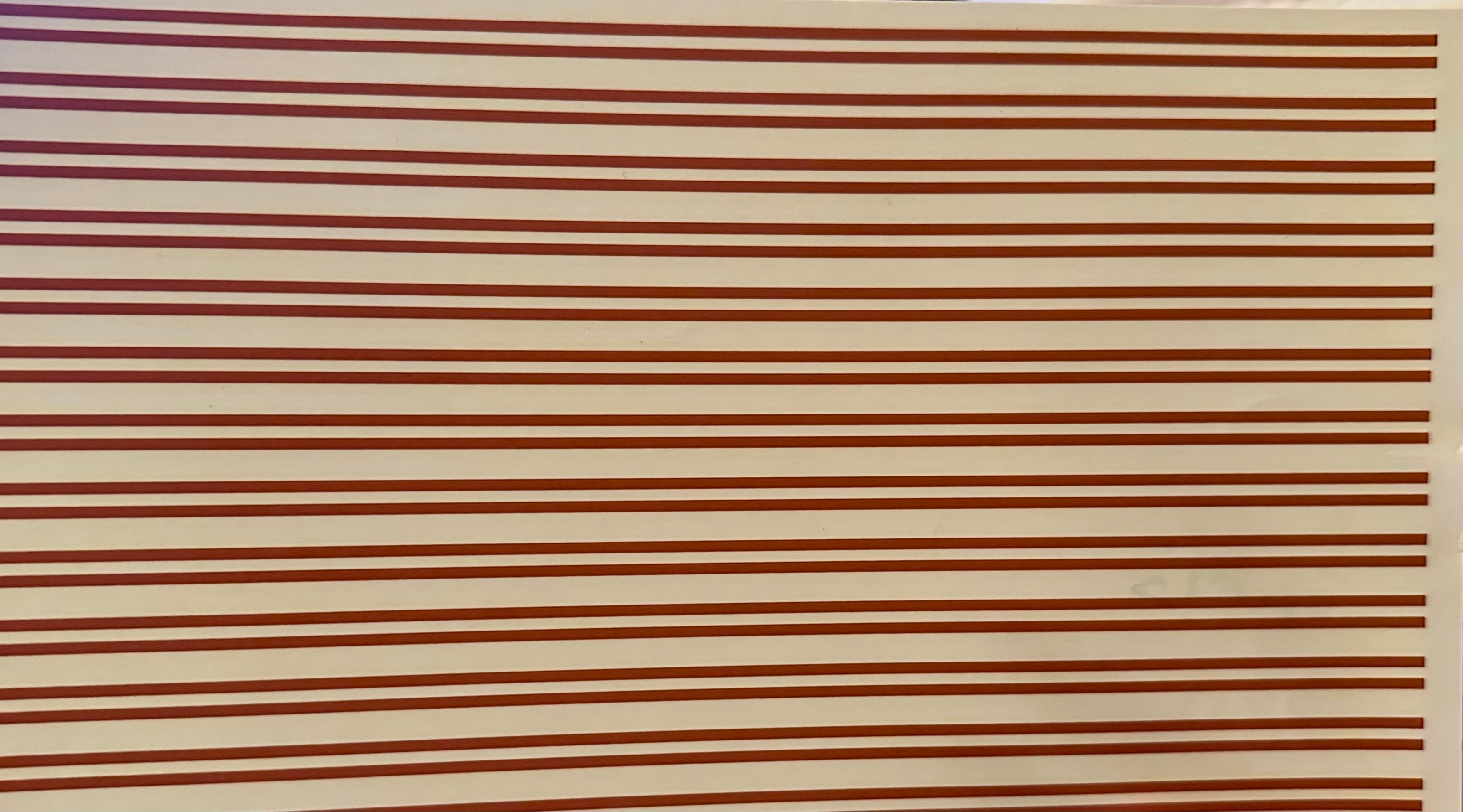 Gold stripes overglaze decal 2mm