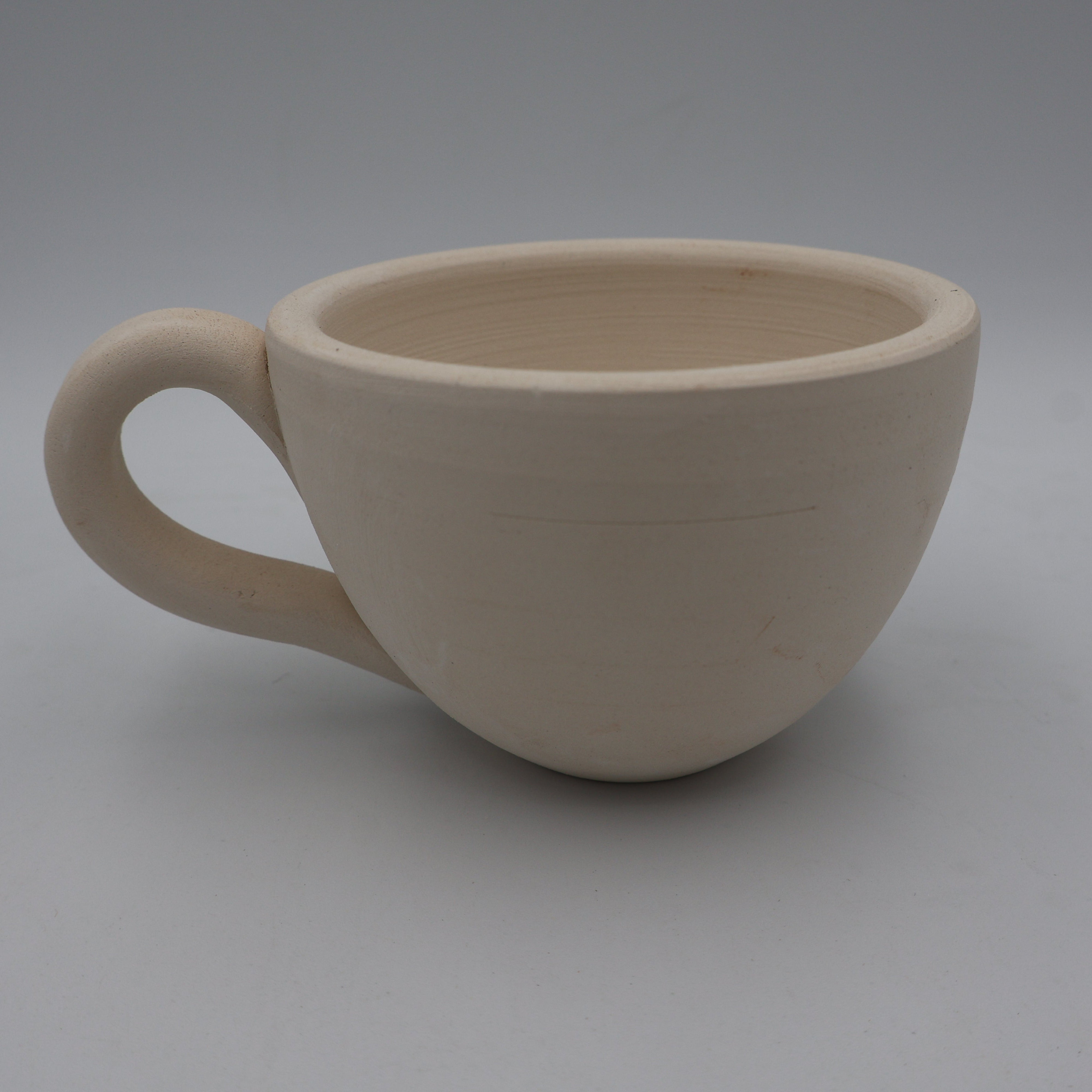 Small Cup with handle Earthenware Bisque