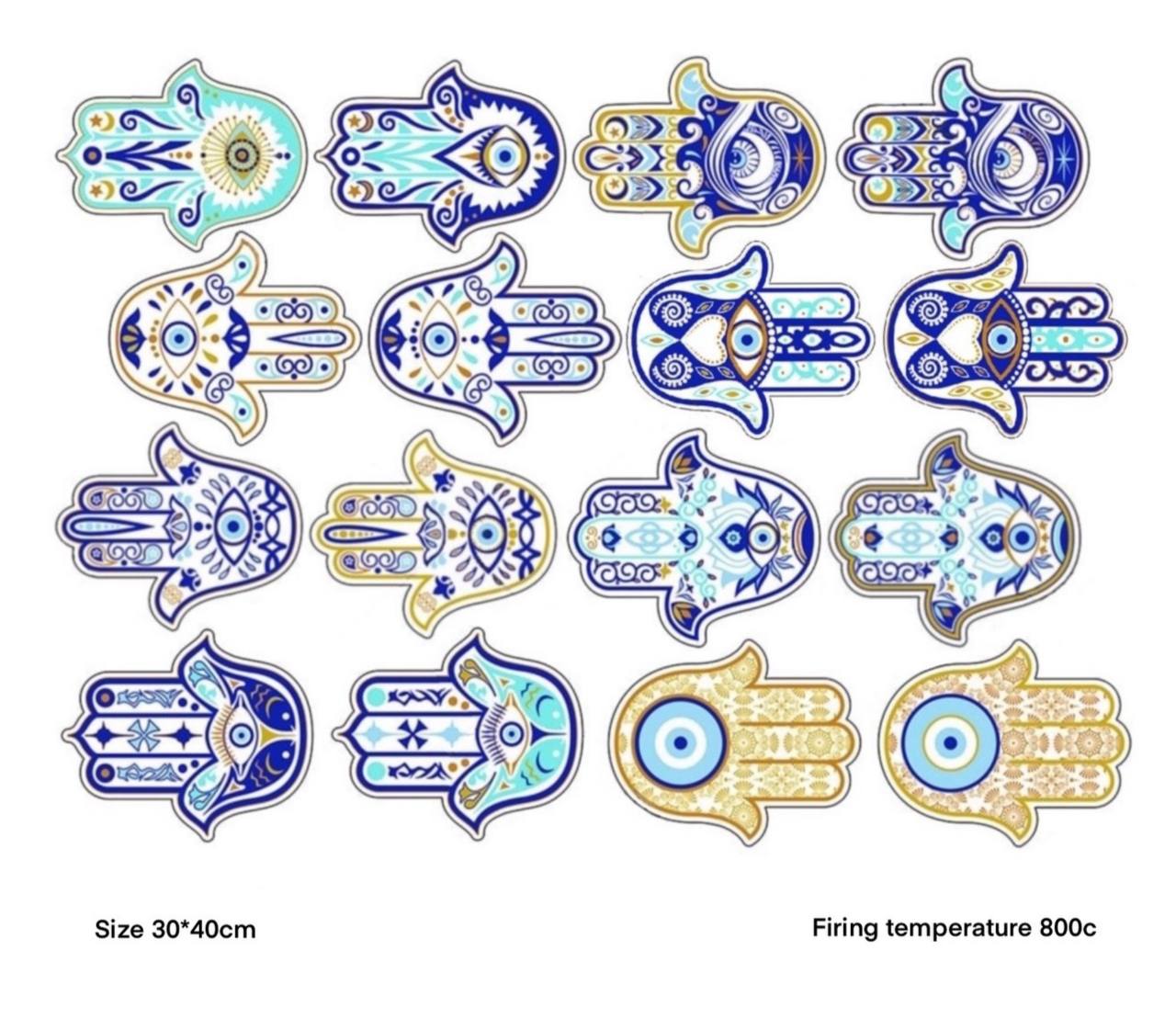 Hamsa Decal - 16 Hands