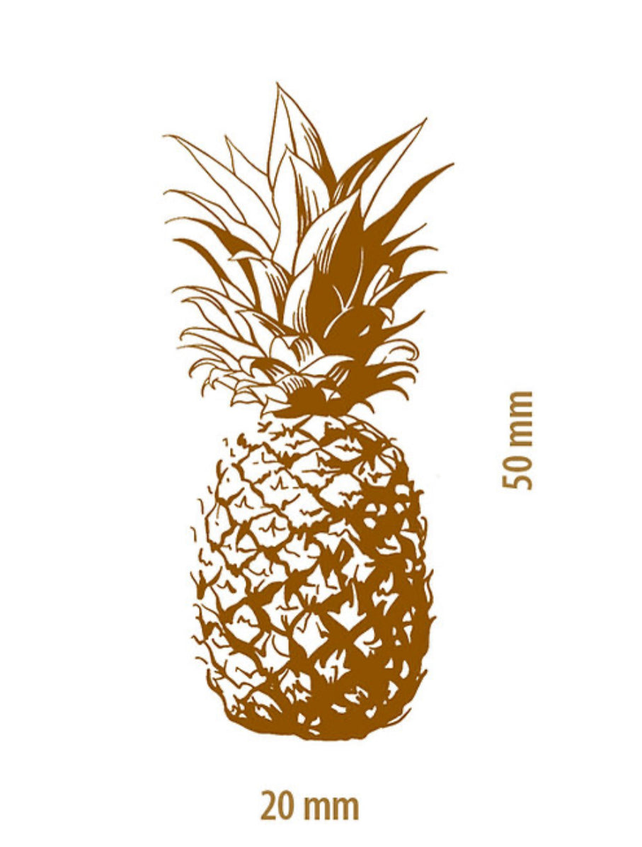 Gold Decal - Pineapple 02