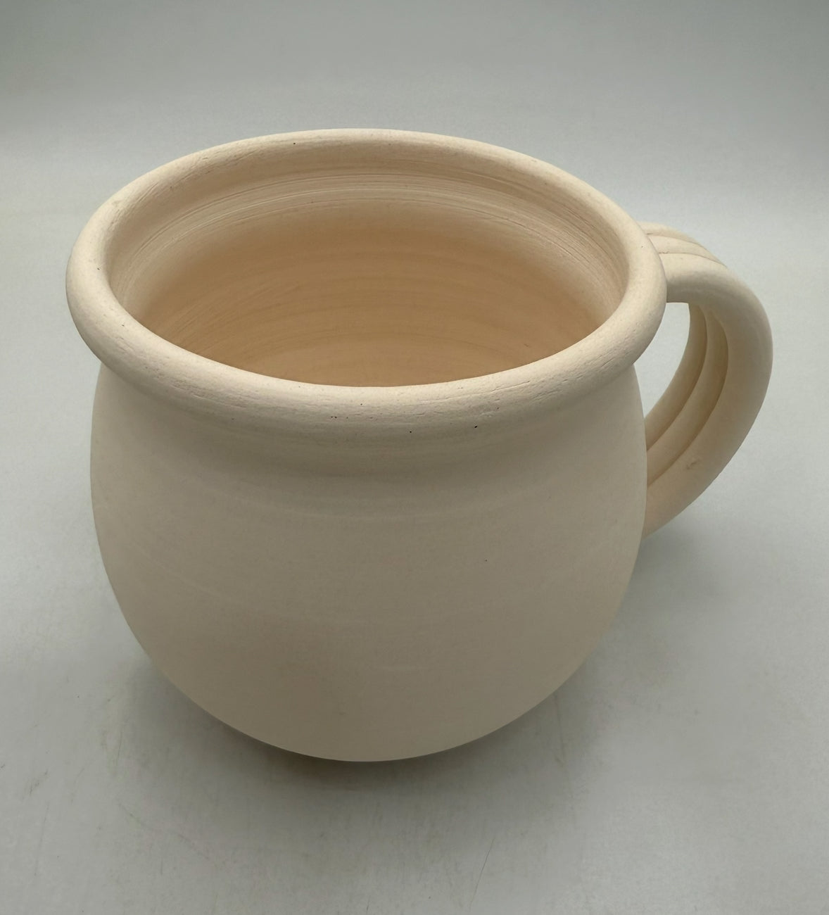 Mug with handle Earthenware Bisque 002