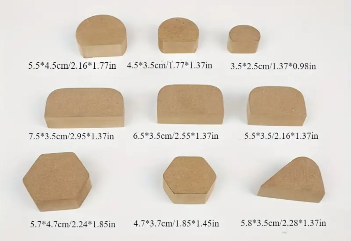 9 Piece Pottery Mug Handle Mold Set