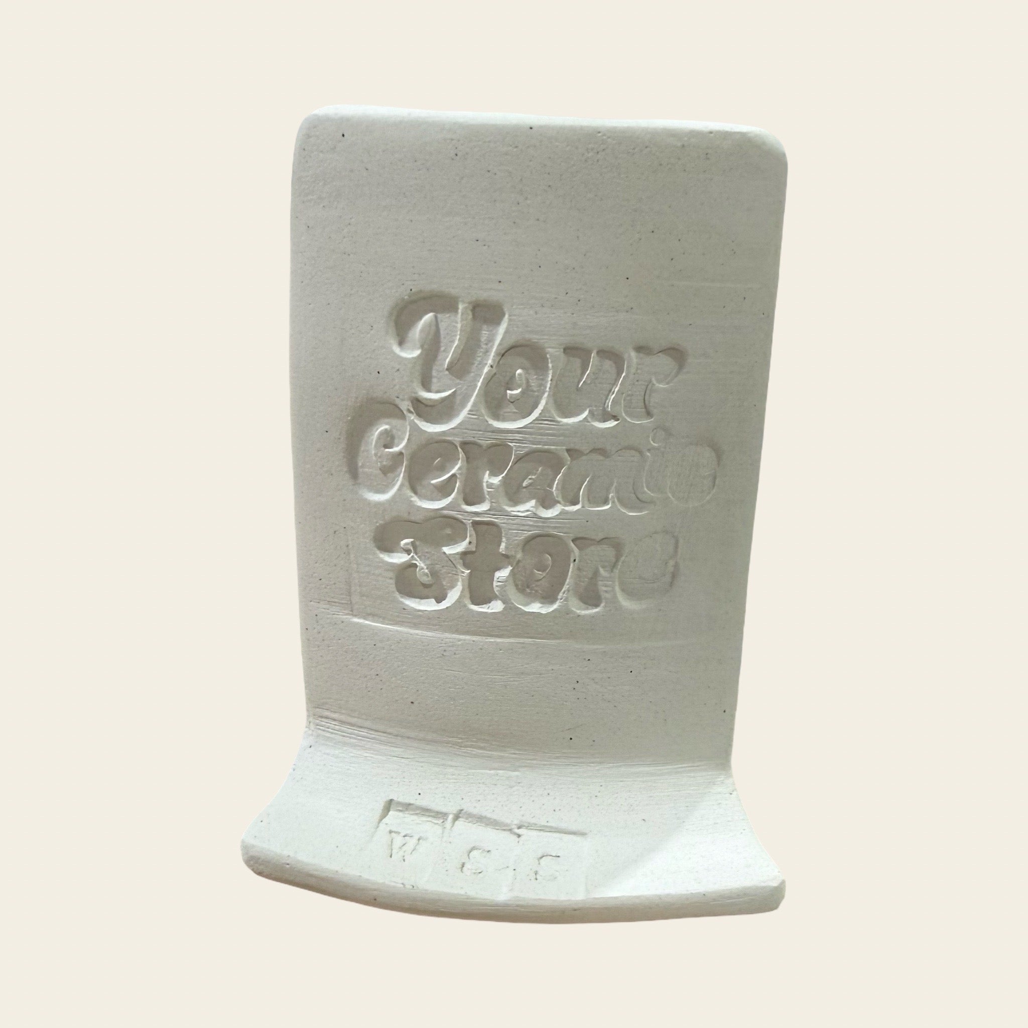 Test tile Stoneware Bisque