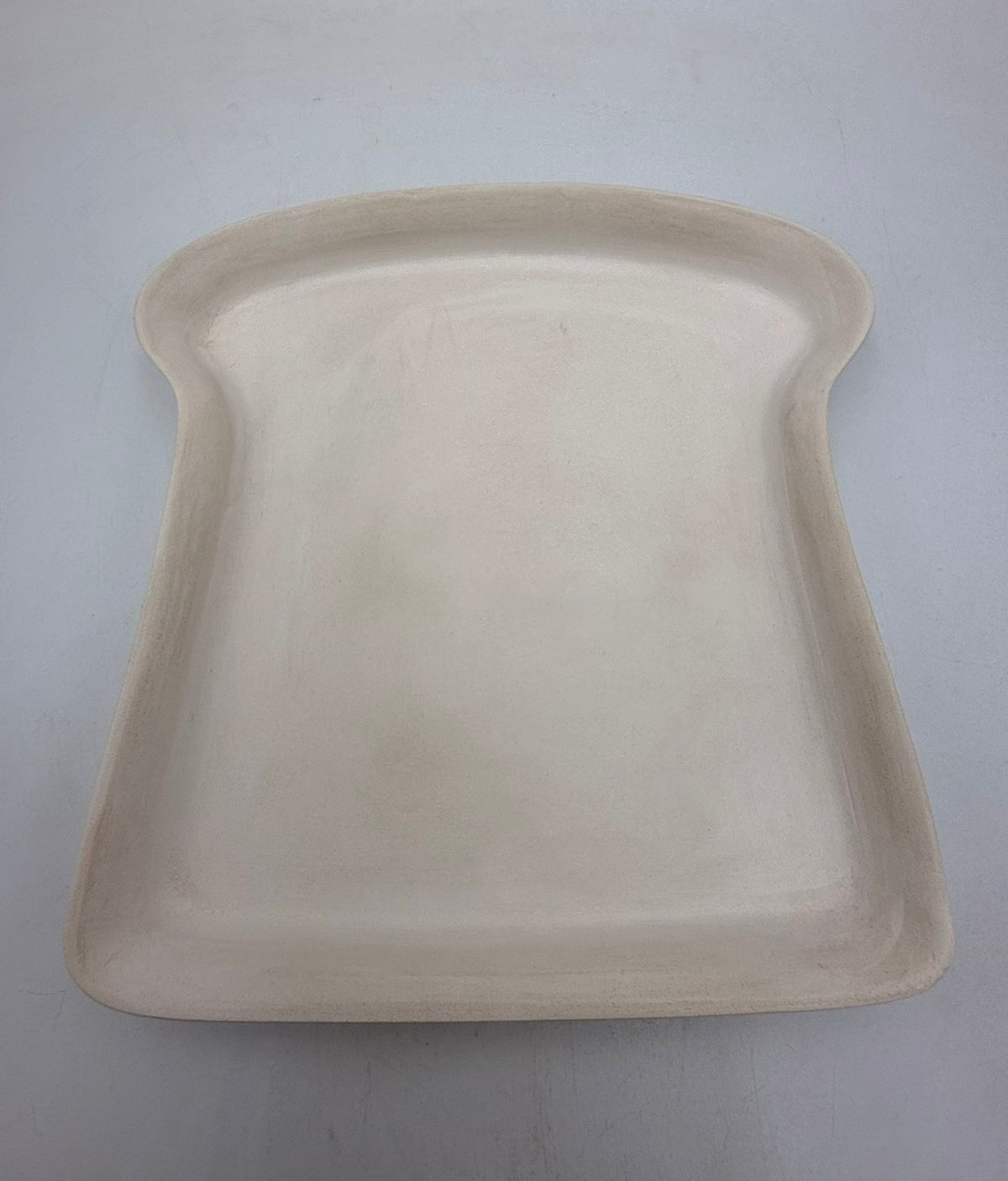 Unglazed Low Fire Earthenware Bisque Toast Plate