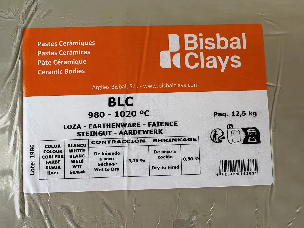 BISBAL BLC white Low fire clay