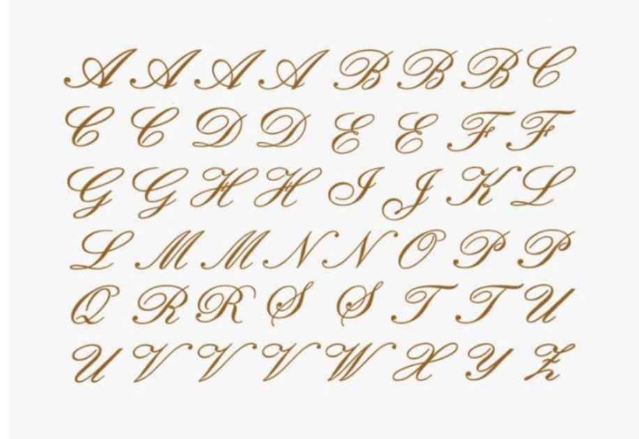 Letters in Gold For Porcelain - 3cm