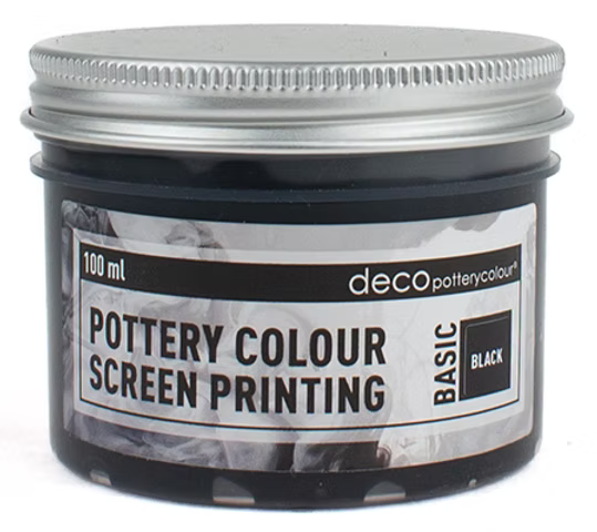 Screen Printing Underglaze Ink Black