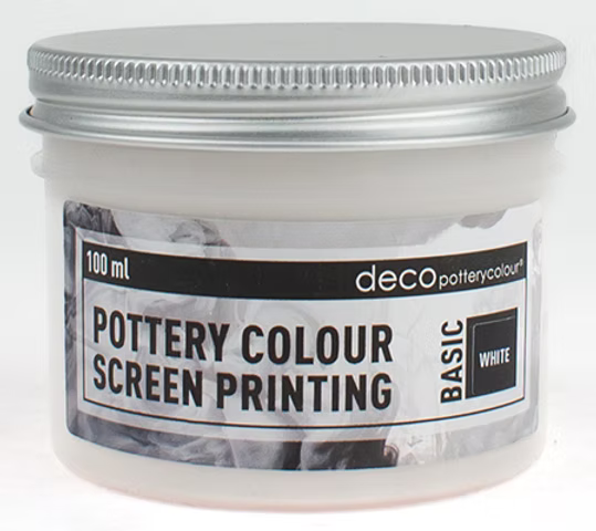 Screen Printing Underglaze Ink White