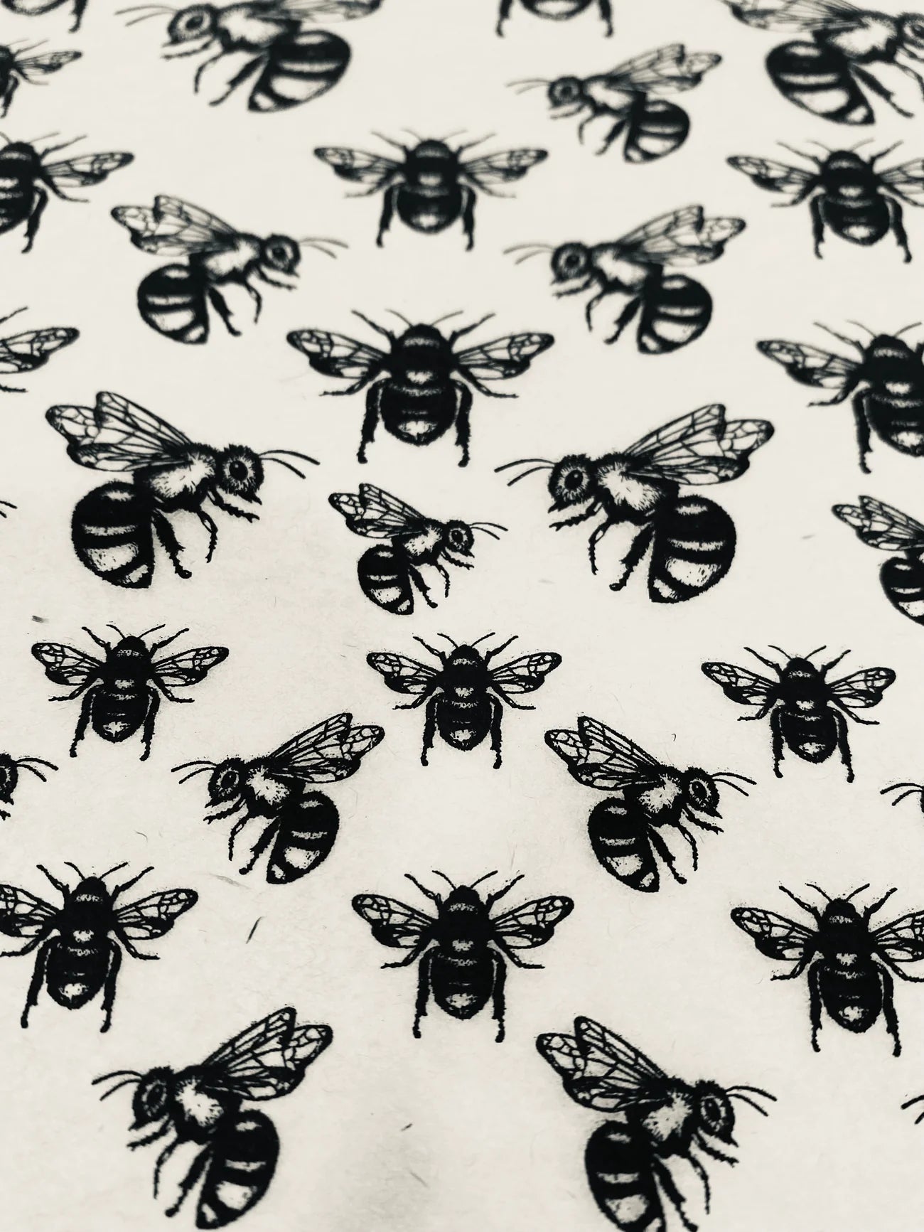 Bees - Underglaze Transfer Sheet - Black