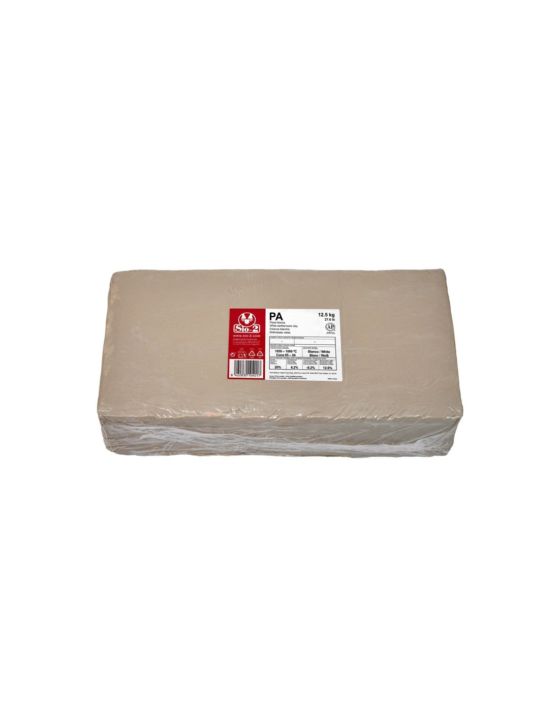 Low fire clay - white