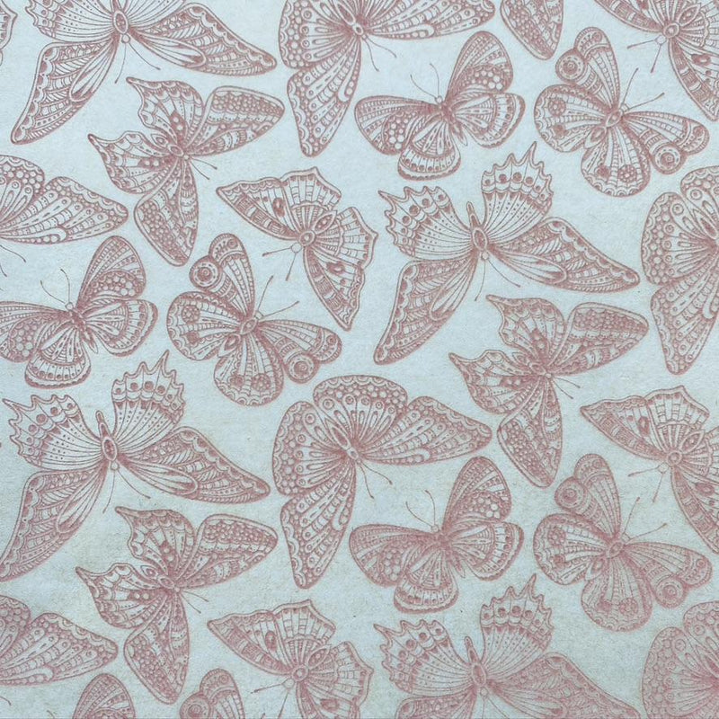 Butterflies - Underglaze Transfer Sheet - Pink