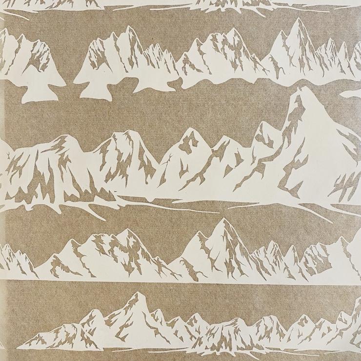 Mountains - Underglaze Transfer Sheet - White