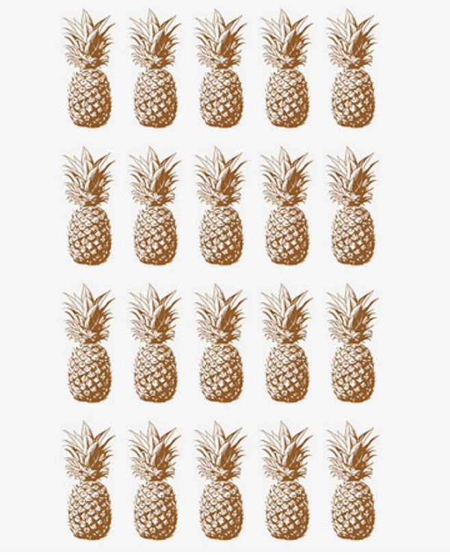 Gold Decal - Pineapple 02