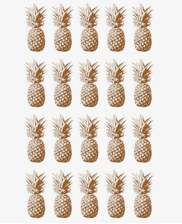 Gold Decal - Pineapple 02