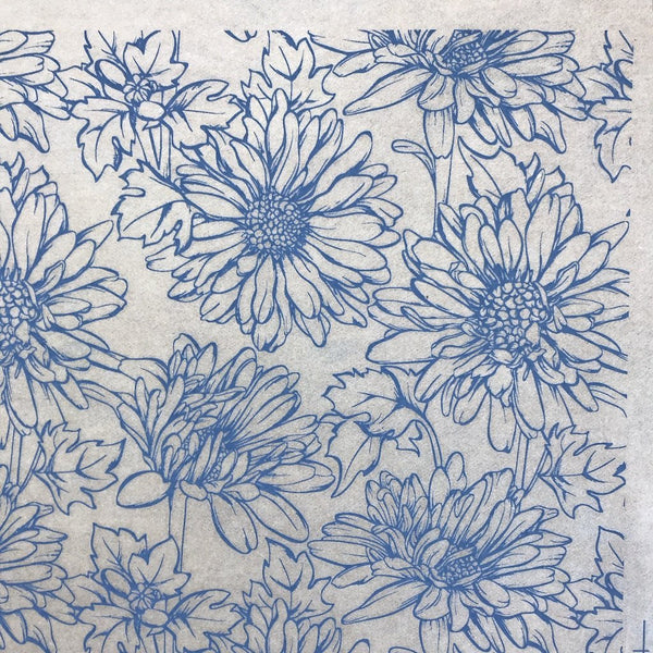 Daisy - Underglaze Transfer Sheet - You Choose Color