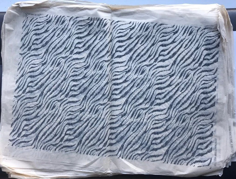 Zebra Stripes - Underglaze Transfer Sheet - Black